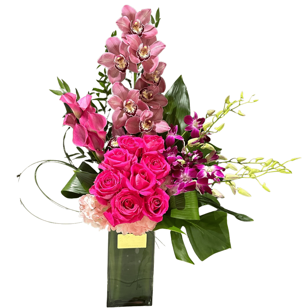 Tropical Pink Passion Oakland Park Florist Flower Delivery By 2 Lips Floral Design 